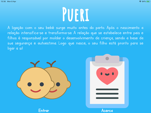 Android application Pueri screenshort