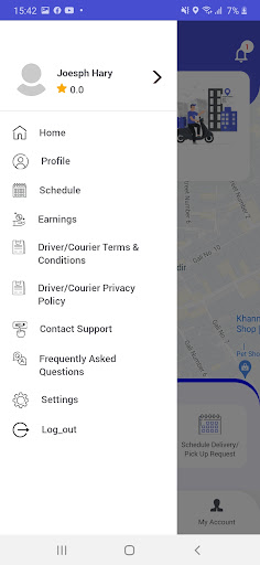 XPEDE Driver Delivery App Screen 3