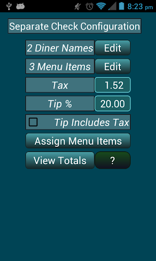 Tip Calc Supreme Screen 2