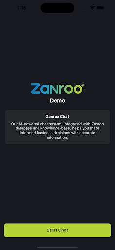 Android application Zanroo Chat screenshort