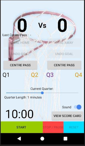 Netball - Scoring and Timer