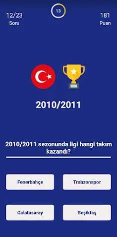 Türkiye Süper Ligi Bilgi Oyunu - Screenshot 3