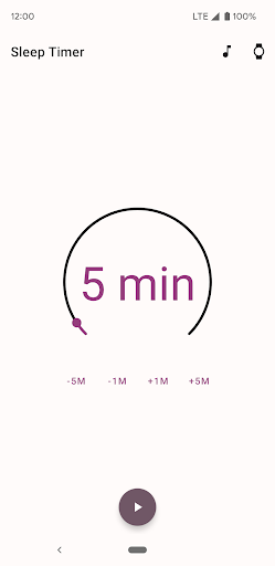 Android application SimpleSleepTimer screenshort
