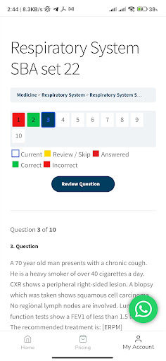 MCQ MED - ERPM and MBBS qbank Screen 3