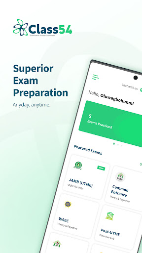 Android application Class54 Learning App-JAMB 2025 screenshort
