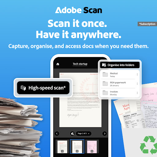 Adobe Scan AI PDF Scanner, OCR screenshot 1