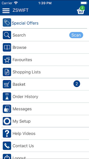 STAEDTLER ONLINE ORDERING Screen 2