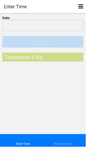 Android application HSI Timekeeping App screenshort