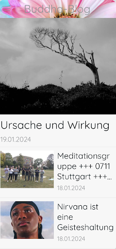 Android application Buddha-Blog screenshort
