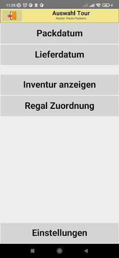 PCG Kommissionier App Screen 2