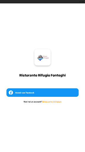 Android application Ristorante Rifugio Fonteghi screenshort