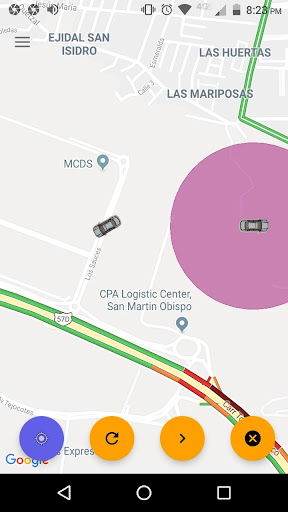 Android application Tracking Taxi screenshort