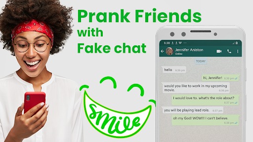 Android application Fake Chat Maker - whatsmock screenshort