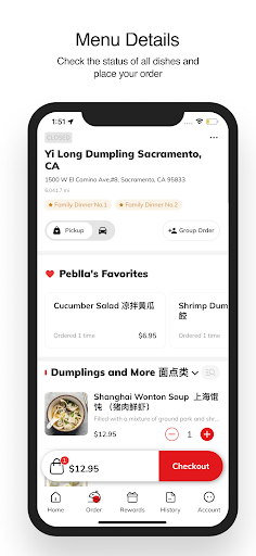 Screenshot of Yi Long Dumpling