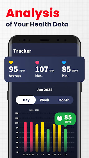 Screenshot of Heart Rate Monitor - Pulse App