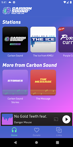Android application Carbon Sound screenshort