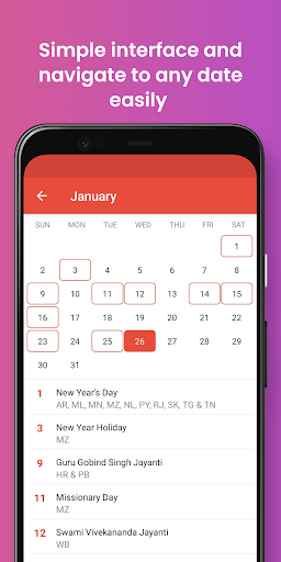 India Bank Holidays 2024 Screen 2