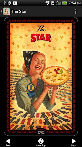 Screenshot of Housewives Tarot