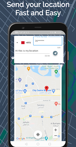 Android application Location Sender : Easy & Fast screenshort