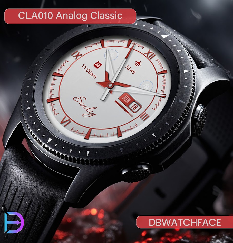 #5. CLA010 Analog Classic (Android) Podle: DB Watch Face