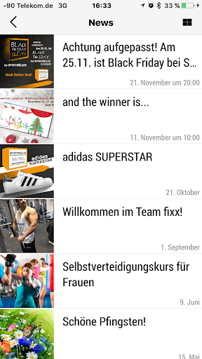 fixx! Fitness Screen 2