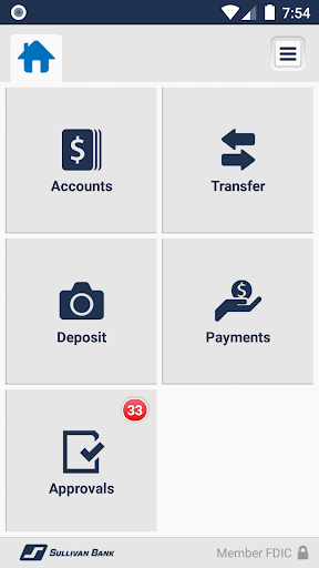 Sullivan Bank Business Banking Screen 3