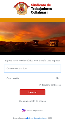 Android application Sindicato Collahuasi screenshort