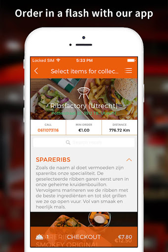 Android application Ribsfactory screenshort