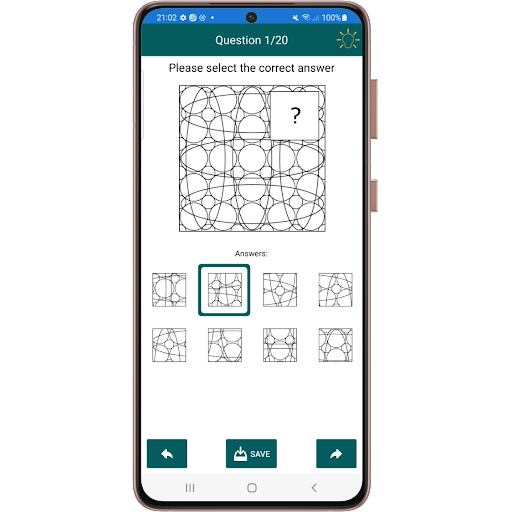 IQ Test: Ravens Matrices Pro Screen 3