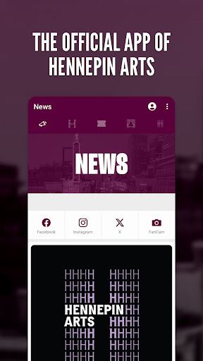Android application Hennepin Arts screenshort