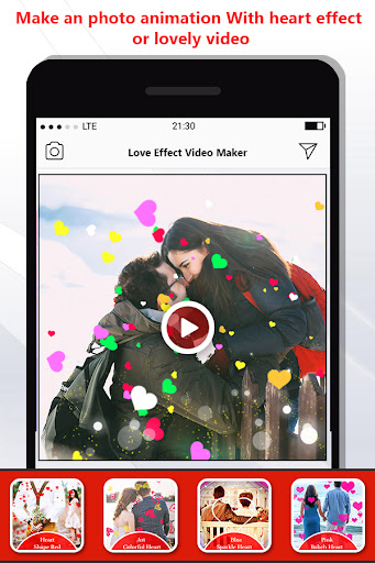 Android application Love Video Maker with Music screenshort