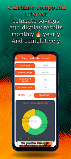 Android application Interest Calculator screenshort