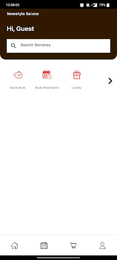 Android application NewStyle Salons screenshort