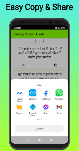 Zindagi Shayari Hindi Screen 3