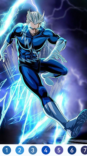 Super Hero Paint by Number Screen 2