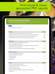 Landlords Electrical Checklist Screenshot