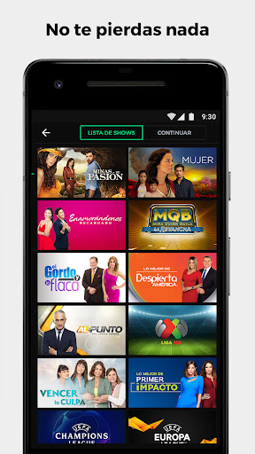 Screenshot of Univision Now: Live TV