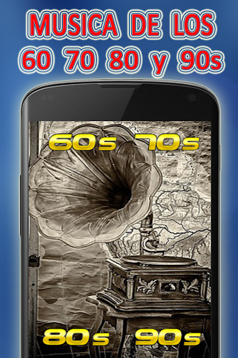 Android application music from the 60s 70s 80s screenshort