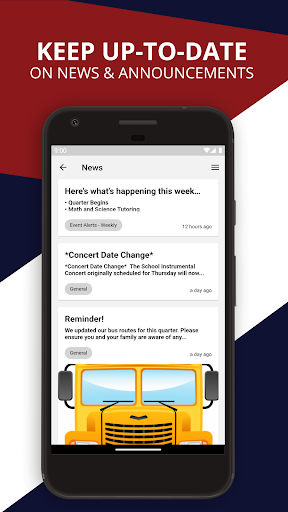 Android application Webmasters School District screenshort