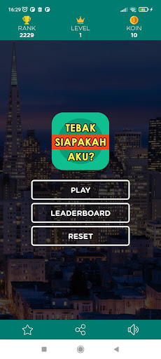 Android application Game Tebak Siapa Aku screenshort