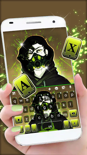 Android application Cool Boy Mask Keyboard Backgro screenshort