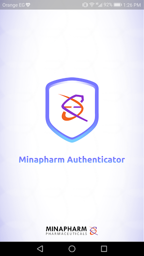 Android application Minapharm-Auth screenshort