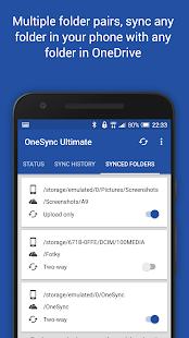 OneSync: Autosync for OneDrive Screenshot