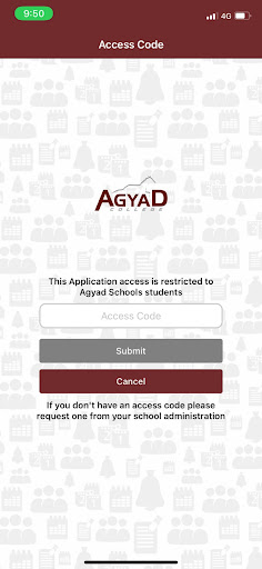Android application Agyad Schools screenshort