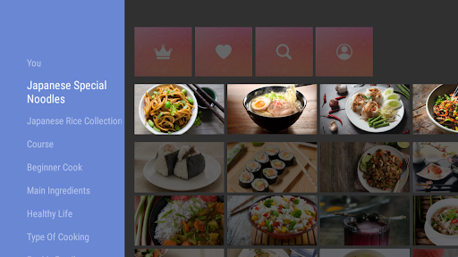 Screenshot of Japanese food recipes