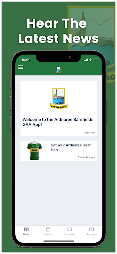 Ardnaree Sarsfields GAA Screen 2