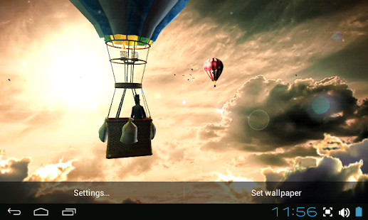 Screenshot ng Hot Air Balloon 3d Wallpaper