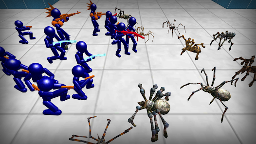Stickman Spiders Battle Simulator  screenshots 2