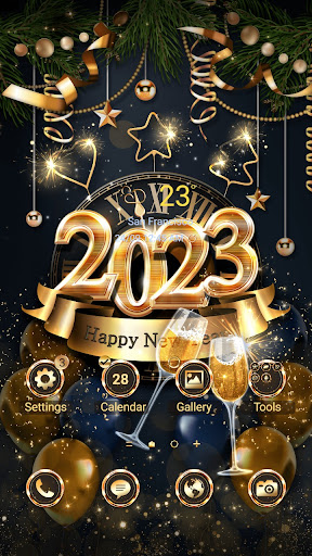 Android application Golden New Year 2023-Wallpaper screenshort