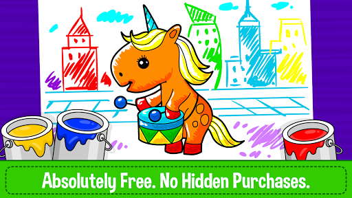 Unicorn Coloring Book  Baby Games for Girls
